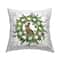 Stupell Industries Spring Easter Egg Wreath Outdoor Printed Pillow